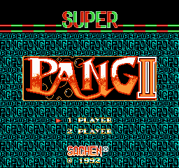 Super Pang II Title Screen